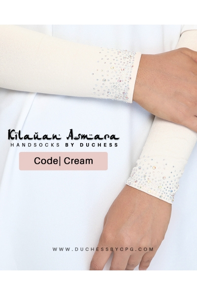 DUCHESS KILAUAN ASMARA HANDSOCKS - CREAM